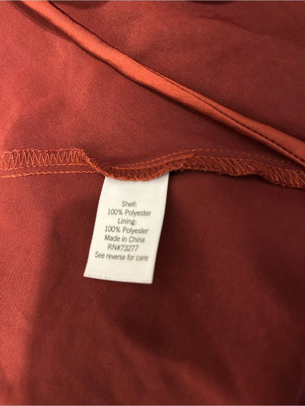 Nine West Rust-Orange Cold-Shoulder Wrap Maxi Dress